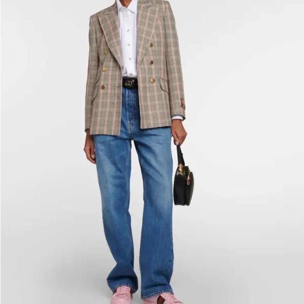 New Gucci PINK Lace-Up Sneakers Shoes - Picture 2 of 11